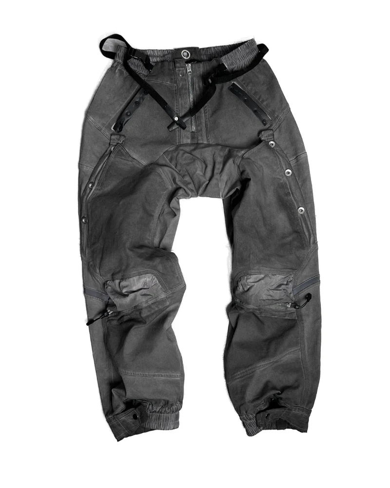 Wasteland Wear 3D Cut Distressed Double-Layer Cargo Pants - Image 9