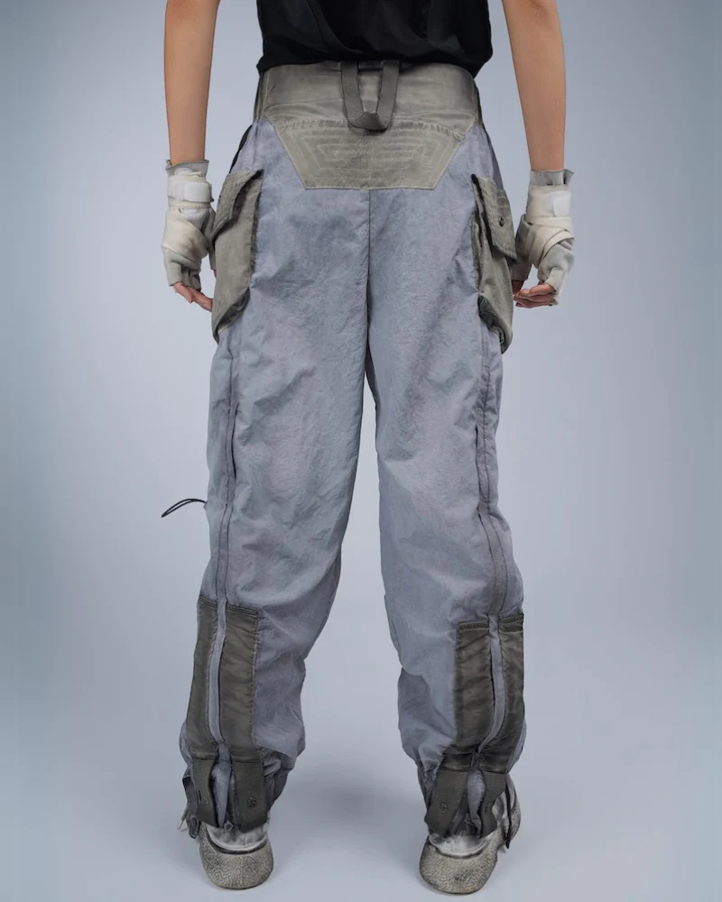 Wasteland Wear Dirty Dyed Cargo Zipper Pants - Image 4