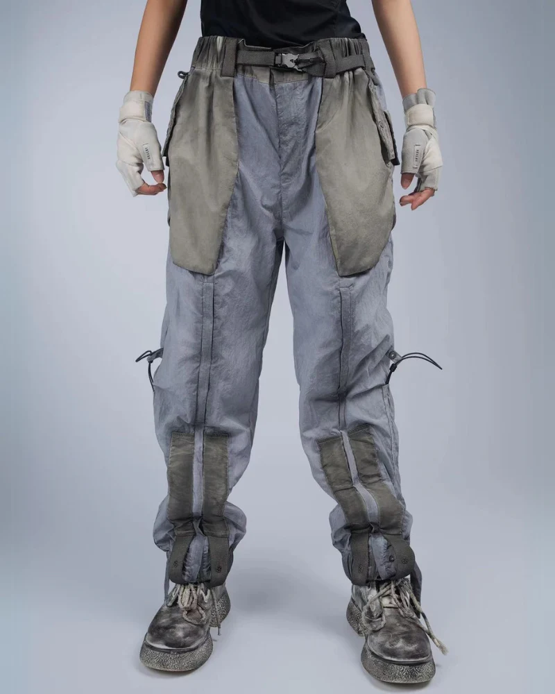 Wasteland Wear Dirty Dyed Cargo Zipper Pants - Image 5