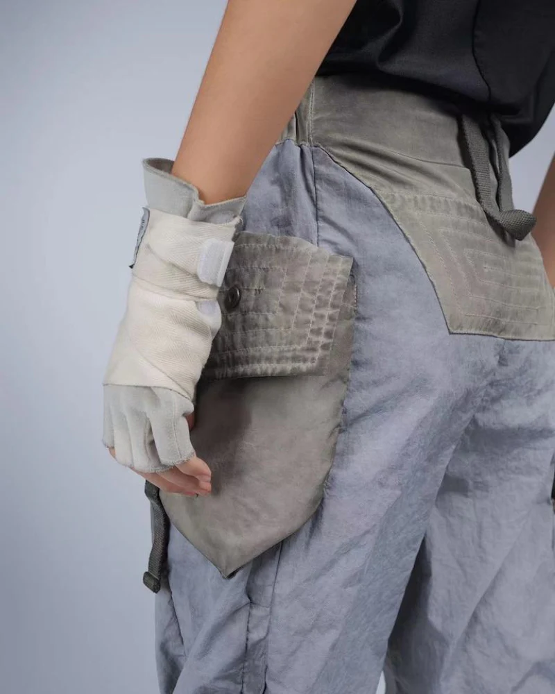 Wasteland Wear Dirty Dyed Cargo Zipper Pants - Image 6