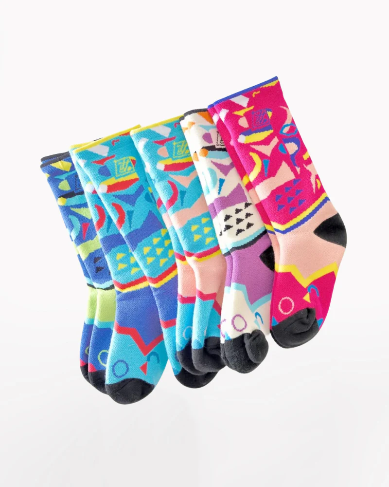 Winter Warm Long Tube High Kids Ski Socks - Image 2