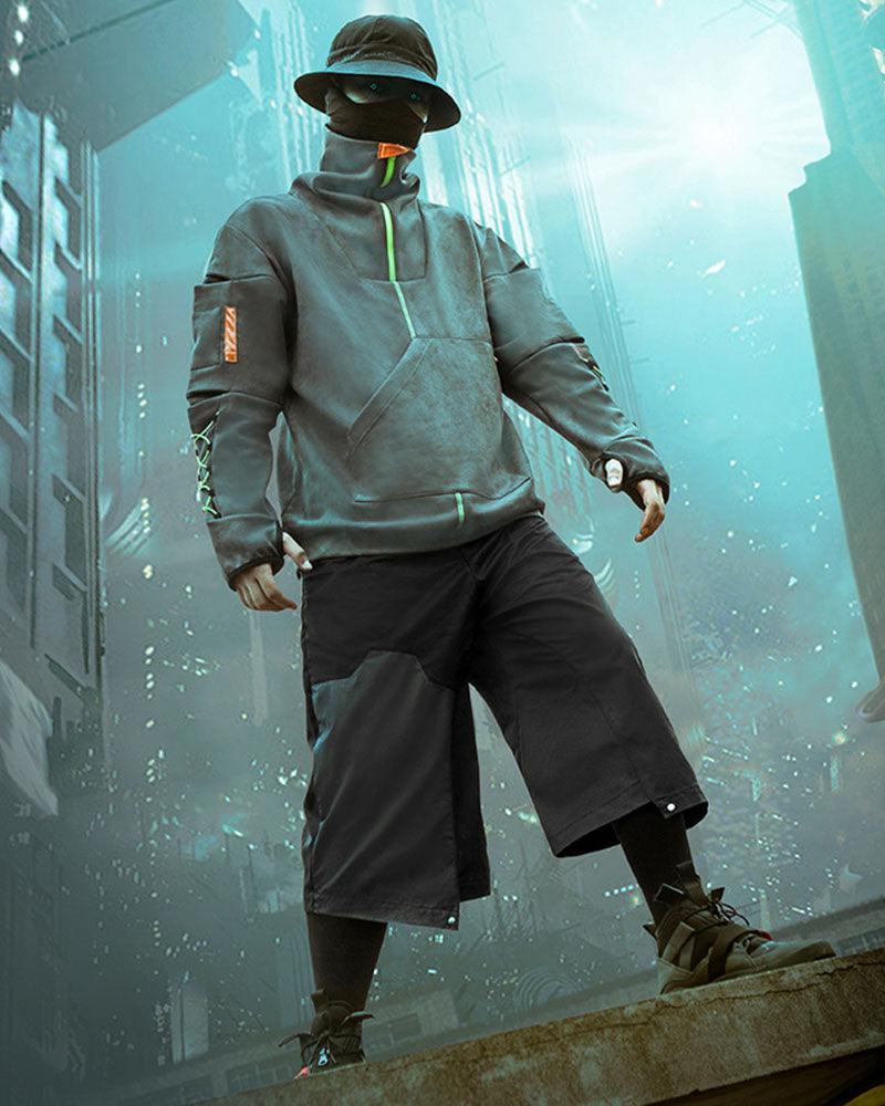 XIPHEVIL Cyberpunk Outfits City Judge Unisex Ninja Pants - Image 5