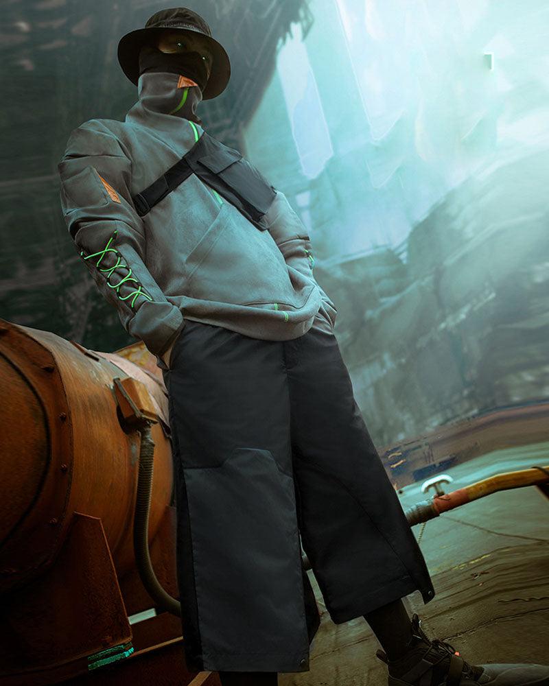 XIPHEVIL Cyberpunk Outfits City Judge Unisex Ninja Pants - Image 6