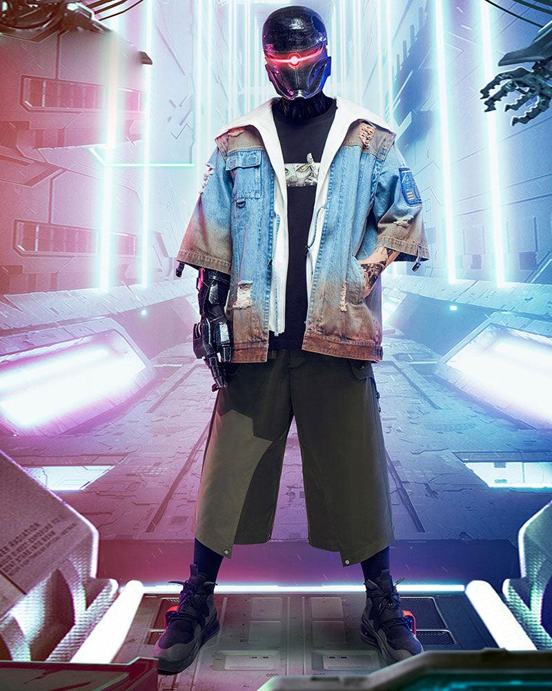 XIPHEVIL Cyberpunk Outfits City Judge Unisex Ninja Pants - Image 7