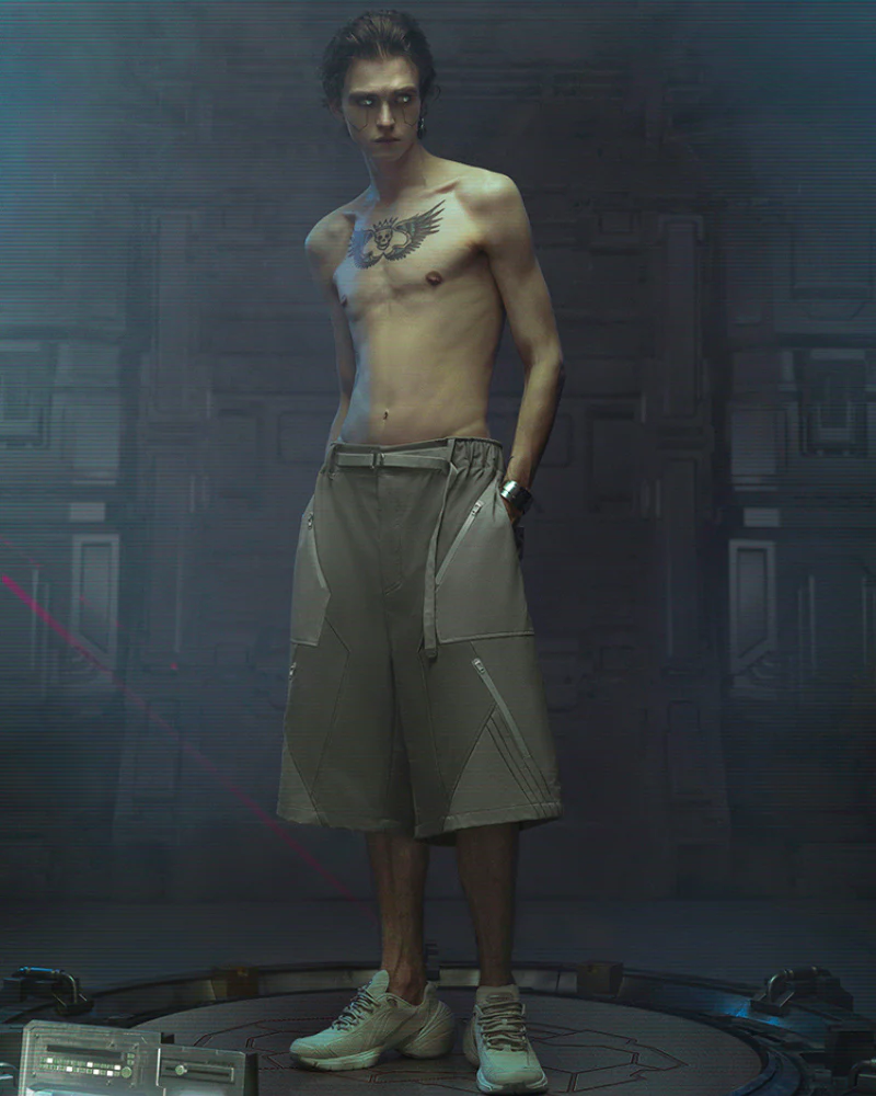 XIPHEVIL Cyberpunk Outfits Demiurge IV Suit Shorts - Image 7