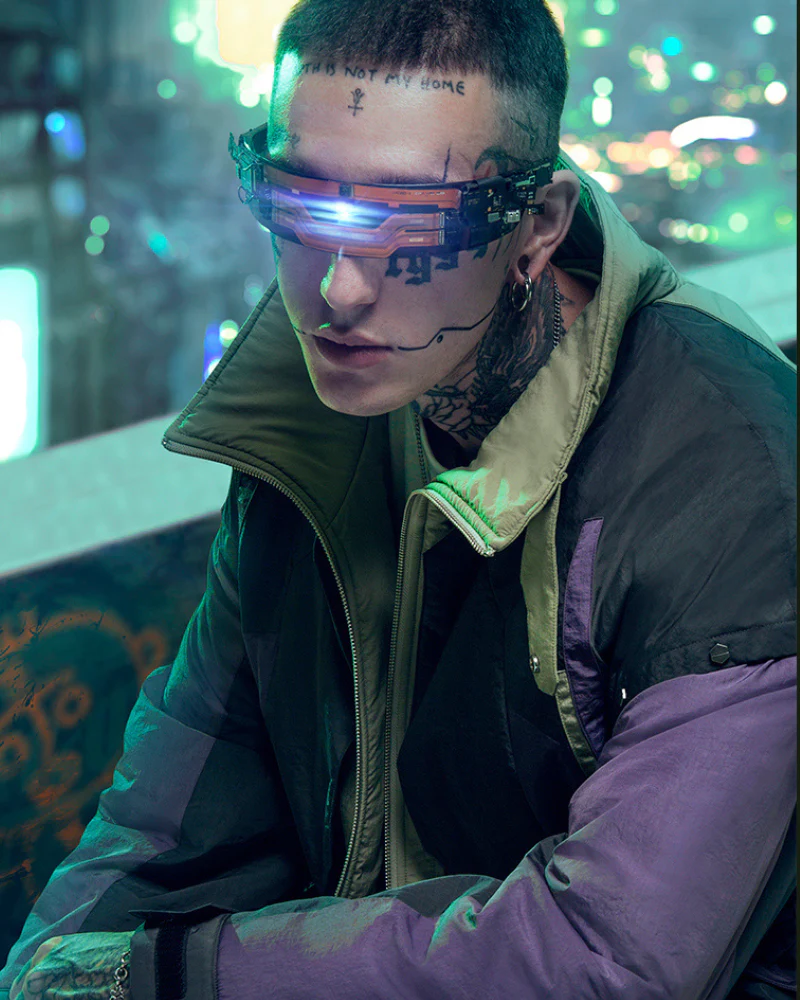 XIPHEVIL Cyberpunk Outfits Exotic Hacker Urban Winter Jacket - Image 10