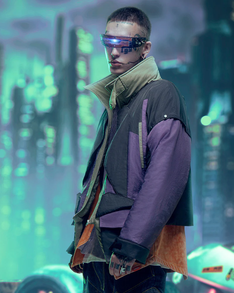 XIPHEVIL Cyberpunk Outfits Exotic Hacker Urban Winter Jacket - Image 7