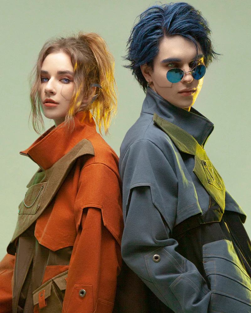 XIPHEVIL Cyberpunk Outfits Far-Off Vanguard Multi-Pocket Jacket - Image 2