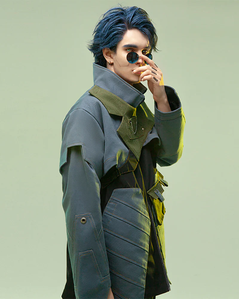 XIPHEVIL Cyberpunk Outfits Far-Off Vanguard Multi-Pocket Jacket - Image 3