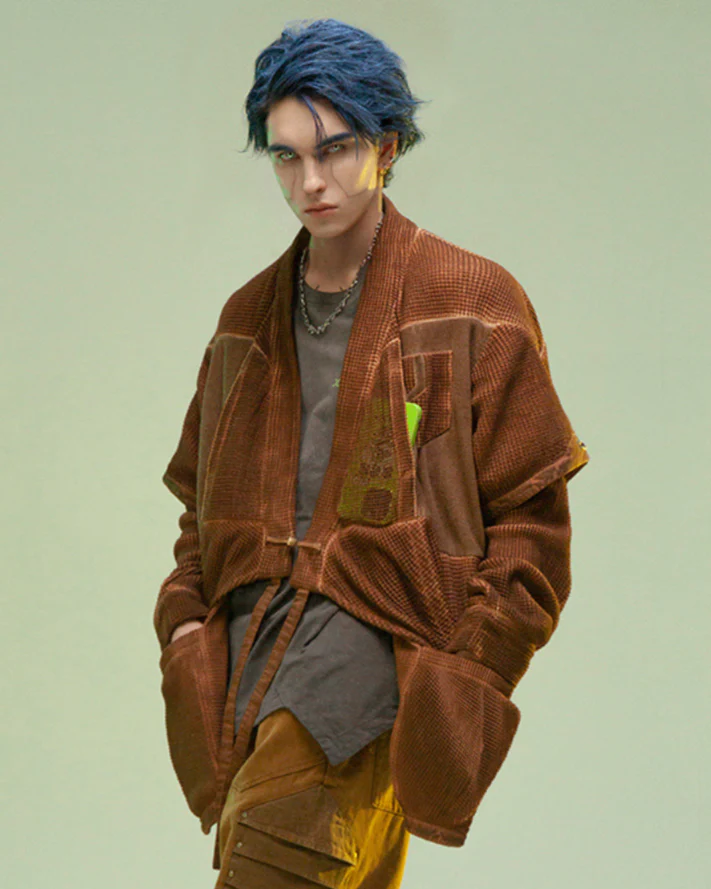 XIPHEVIL Cyberpunk Outfits Matrix Survivor Ninja Kimono Jacket - Image 2