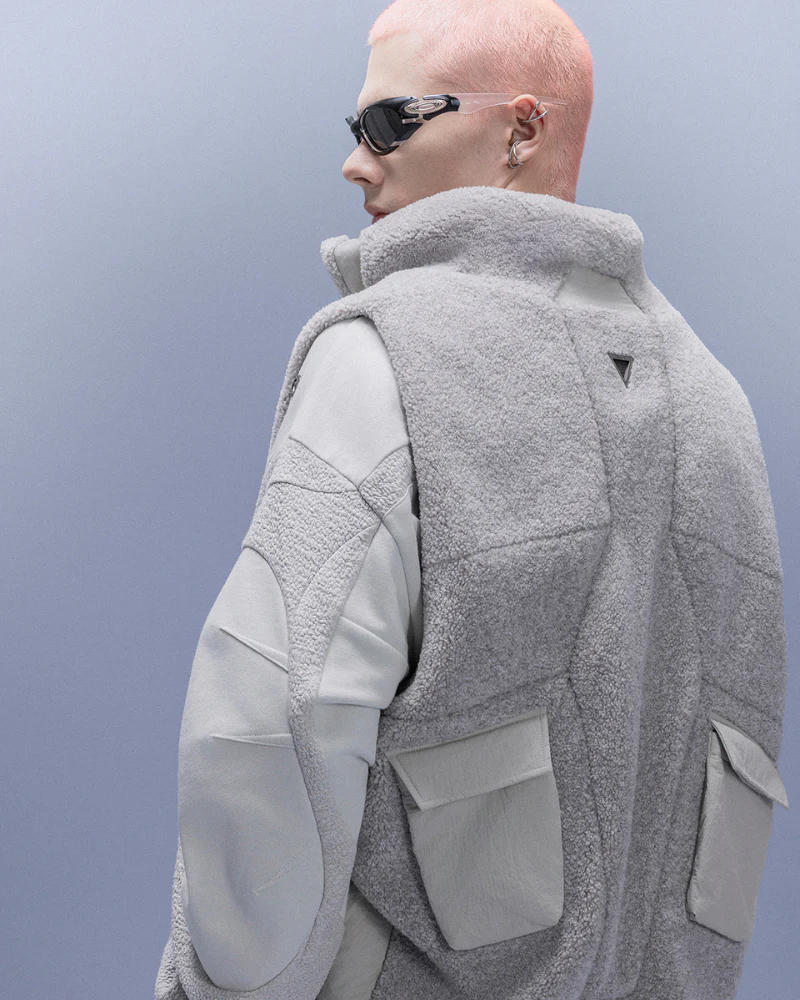 XIPHEVIL Cyberpunk Outfits Stand-Collar Lightweight Winter Down Vest - Image 13