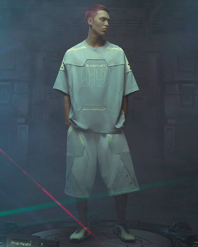 XIPHEVIL Cyberpunk Outfits Star Alliance Sports Shorts - Image 6