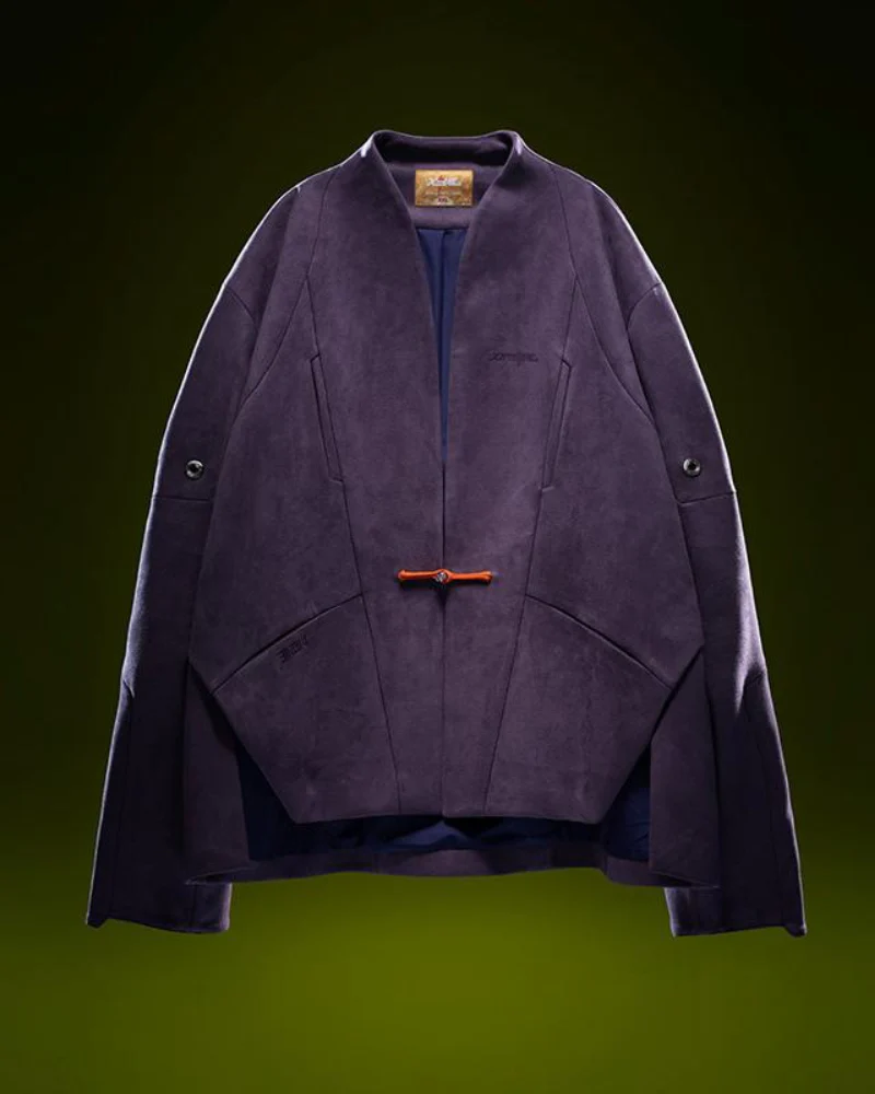 XIPHEVIL Cyberpunk Outfits Unisex Suede Minimalist Future Jacket - Image 11