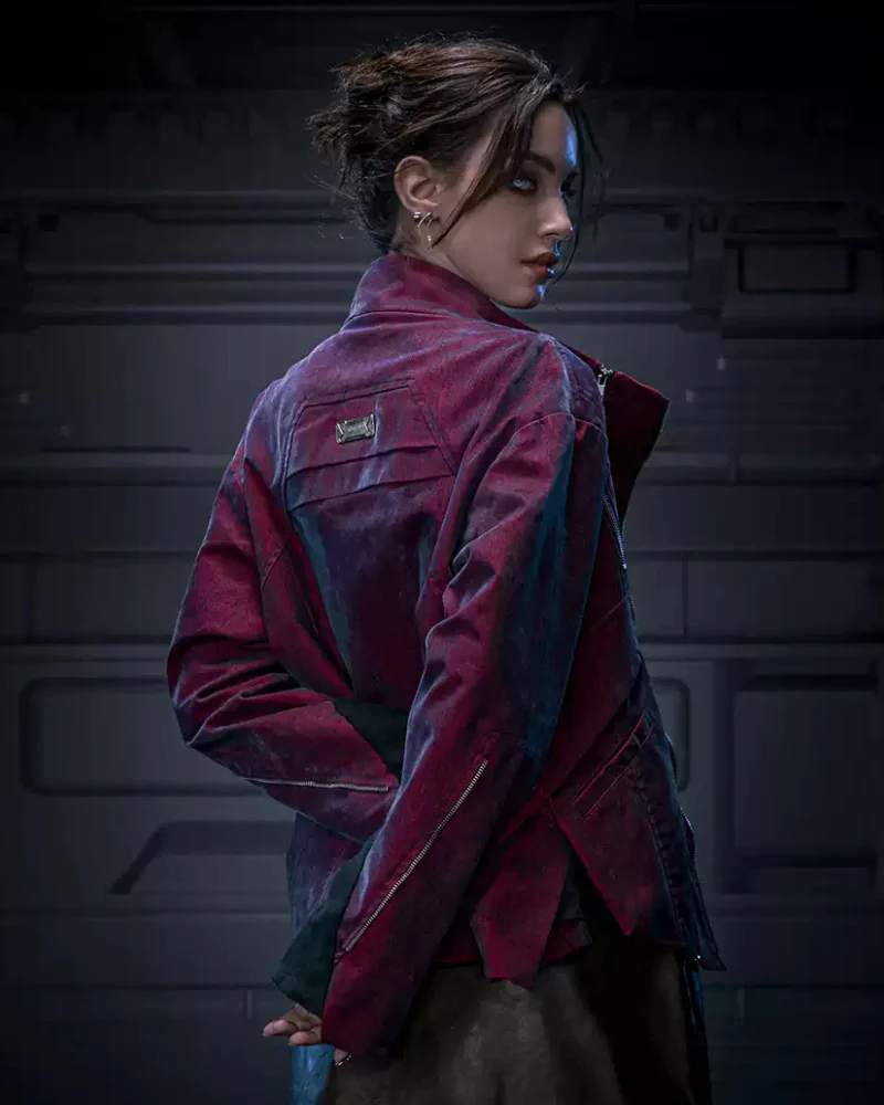 XIPHEVIL Cyberpunk Outfits Unisex Velvet Short Jacket - Image 5