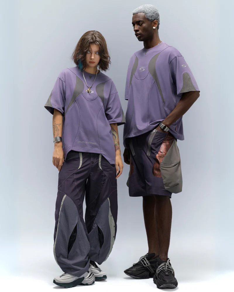 XIPHEVIL Cyberpunk Star Arc Lightweight Cooling T-Shirt - Image 11
